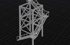 Indiepixel - Houdini 18.5 - Firewatch Project - Building the Base Tower