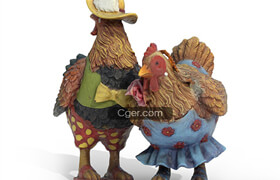 lotpixel.com - Chicken and Rooster Accessories Premium 3D Model