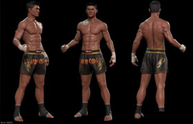 Nak Muay Fighter FILE MAX FBX - 3dmodel