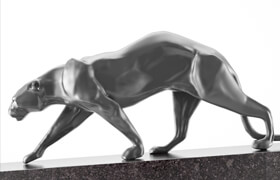 Panther sculpture Art Deco
