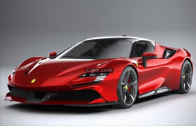 Ferrari SF90 Stradale 2021 3D model