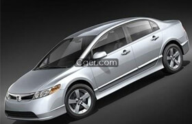 Honda Civic Sedan 2008 3D Model