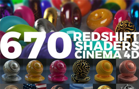 Gumroad - 670 Redshift Shaders Cinema 4D - SerSal - 材质