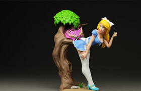 ArtStation - Alice in Wonderland - 3D Print Model