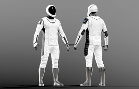 Cgtrader - SPACESUIT SpaceX Dragon Starman 3D model