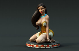 Studio3dprint - pocahontas - 3D Print Model