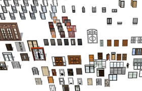 Sketchup door window collection - 3dmodel