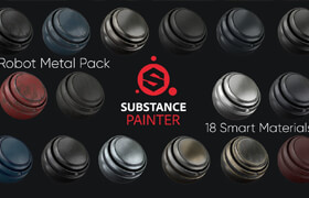 Tod Ryan - 18 Robot Metal Substance Painter Smart Material Pack