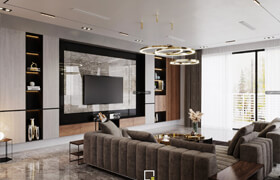 3D Interior Apartment by Duy Quan