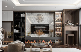 3D Interior Livingroom Scene by The Shaw