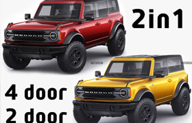 CGTrader - Bronco 2021 4-door and 2-door - 3dmodel