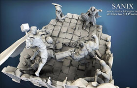 AVENGERS DIORAMA – THOR 3D MODEL FOR 3D Print