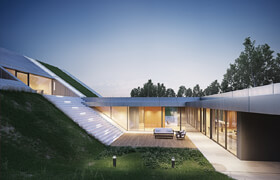 Domestika - Render arquitectónico de exteriores con V-Ray