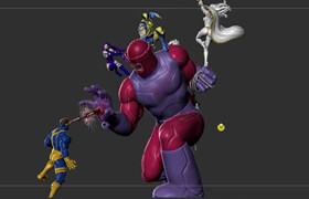 Skillshare - The X-Men Vs Sentinel Vol 1 Model 3D printing