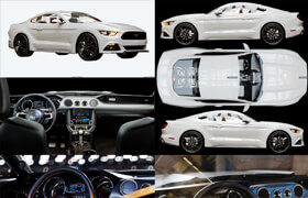 Artstation - Ford Mustang GT 3D Model Hq Interior - 3dmodel