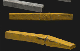 Cement Curbs 01 - 3dmodel