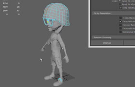 Nexttut Education - Game Character Retopology in Topogun and Maya for Beginners