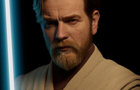 Artstation - Obi Wan Kenobi Realistic Cg Character by Adam O’Donnell