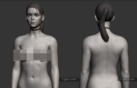 ArtStation - Base female anatomy by Nikolay Chugunov - 3dmodel