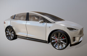 Tesla Model-X - 3dmodel