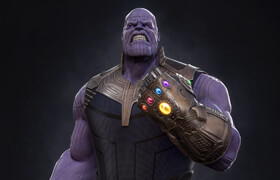 FlippedNormals - Sculpting Thanos & the Infinity Gauntlet in Zbrush