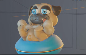 Libel Academy - Perrito Pug en Blender