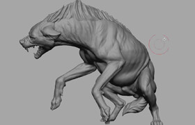 Artstation - Hyena - Dynamic Animal Sculpting by Krystal Sae Eua