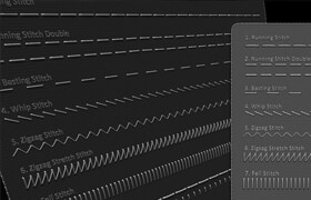 Artstation - Imm Seam Stitches In Separate Geometry - zb笔刷