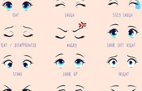 Envato - Anime Girl Eyes - 视频素材