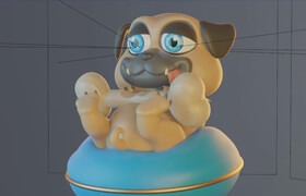 Libel Studios - Hungry Pug in Blender by Ricardo Diaz (Spanish)