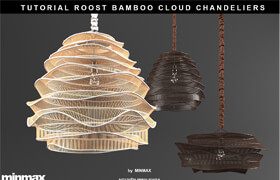 Roost bamboo cloud chandeliers by Nguyen Minh Khoa