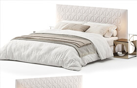 Bed minotti curtis