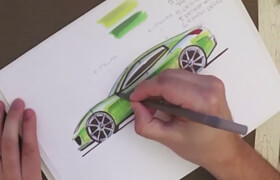 Skillshare - Marouane Bembli-Learn how to correctly sketch a car with pen & paper