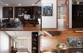 3D Interior Apartment 65 Scene File 3dsmax