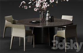 POLIFORM SEATTLE Armchair & KENSINGTON Table