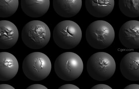 Artstation - 20 Metal Damage StencilsVDM Brushes(Pack1)