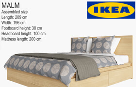 ikea bed malm