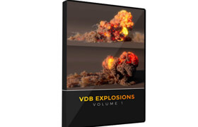 The Pixel Lab - VDB Explosions Pack Volume 1: Animated