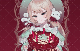 Pixel - PROKIT [ Perfect Pack ] Nari's Pentagram Cake - Brush