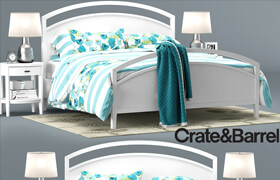 Arch White bed Collection, Crate&Barrel