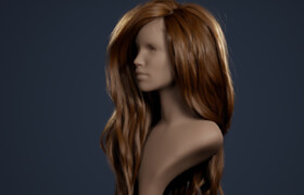 Artstation - Manequinn with hair for UE4 groom plugin, Hair shader
