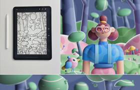 Domestika - Cinema 4D Bring Playful 3D Illustrations to Life