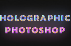 Skillshare - Holographic text in Adobe Photoshop