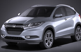 Squir - Honda HR-V EU 2016[3ds,c4d,fbx,lwo,max,obj,wrl] - 3dmodel