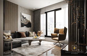 3D Interior Apartment 23 Scene File 3dsmax By Chill Studio Free Dowload