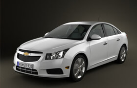 Hum3d - Chevrolet Cruze (J300) 2011 3D model