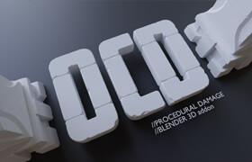 OCD addon(One Click Damage) - Blender 一键创建磨损效果插件