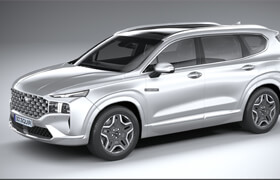 Turbosquid - Hyundai SantaFe 2021 3D Model