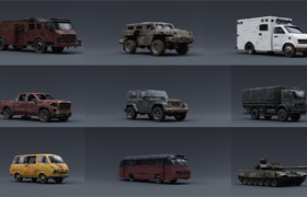 Artstation - Apocalypse Vehicles - 3dmodel