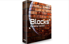 CGAXIS - Blocks Exterior Brick Walls PBR Textures 4K - 8K